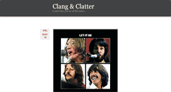 Desktop Screenshot of clangandclatter.com