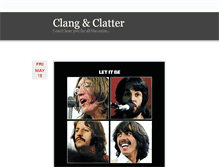 Tablet Screenshot of clangandclatter.com